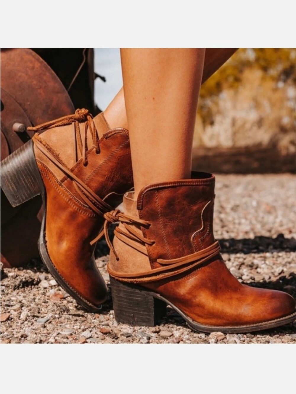 FREEBIRD by Steven Casey Distressed Leather Ankle Boots 10